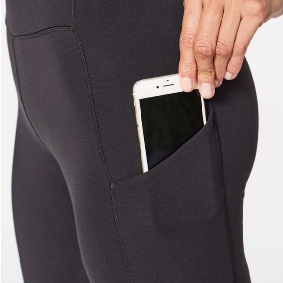 🍋Lululemon Black Speed Up Crop Legging with Side Pockets - Picture 14 of 14